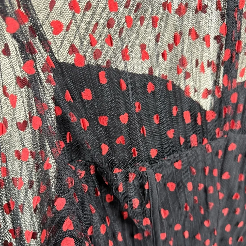 foxiedox Lilia Heart Print Dress - Picture 3 of 5